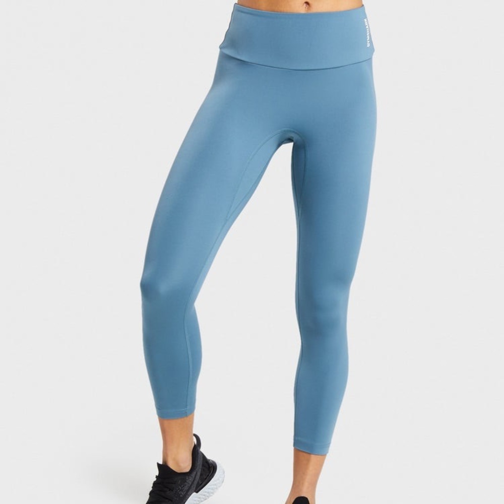 Gymshark 7/8 training leggings blue XS